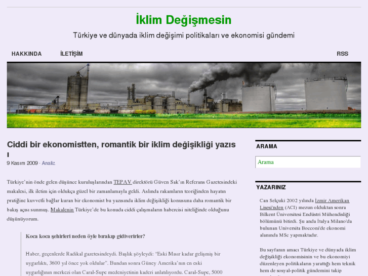 www.iklimdegismesin.com