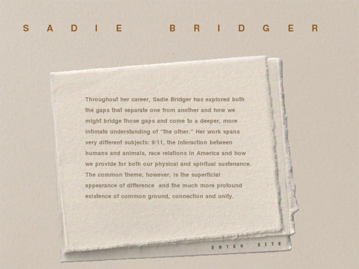 www.sadiebridger.com