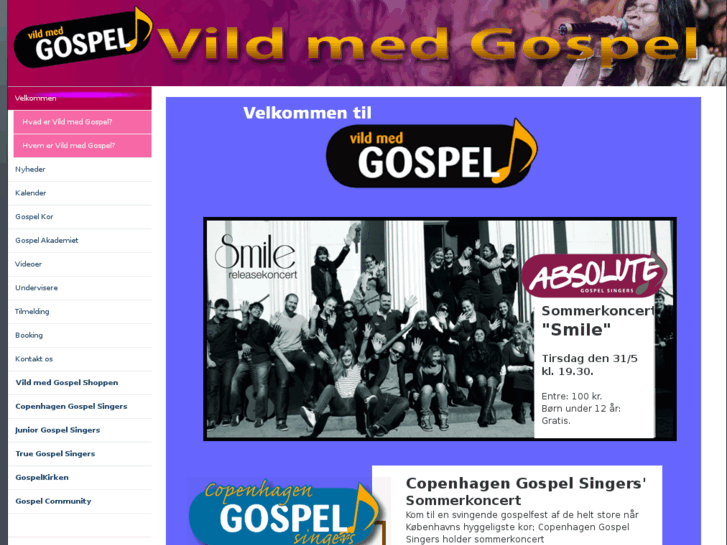 www.vildmedgospel.dk