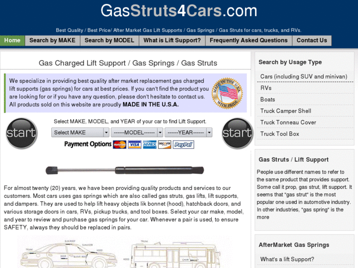 www.gasstruts4cars.com