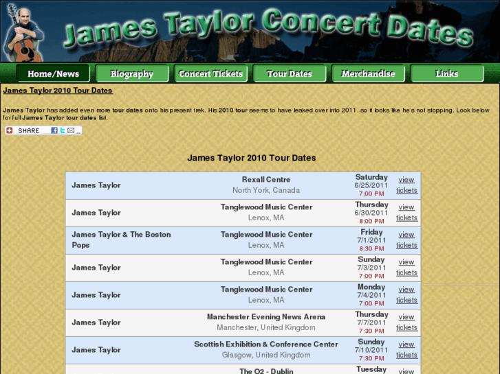 www.jamestaylorconcertdates.com
