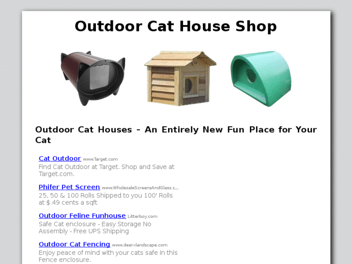 www.outdoorcathouseshop.com