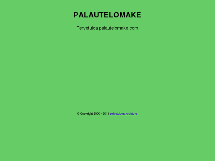 www.palautelomake.net