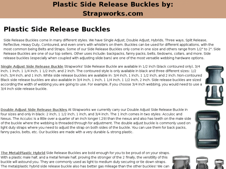 www.plasticsidereleasebuckles.net