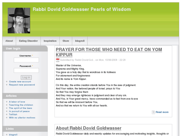 www.rabbi-dovid-goldwasser.org