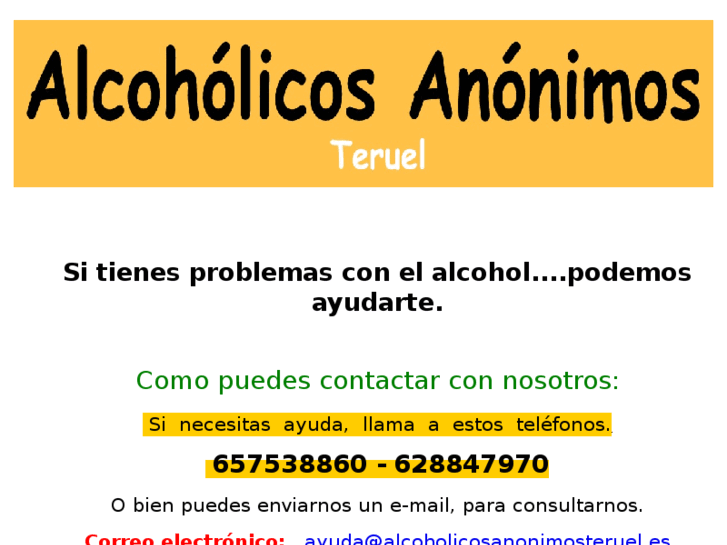 www.alcoholicosanonimosteruel.es