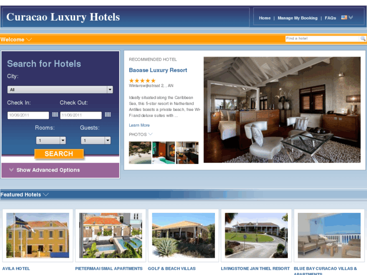 www.curacaoluxuryhotels.com