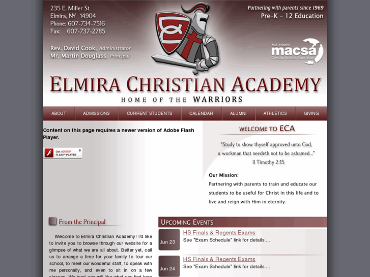 www.elmirachristianacademy.com