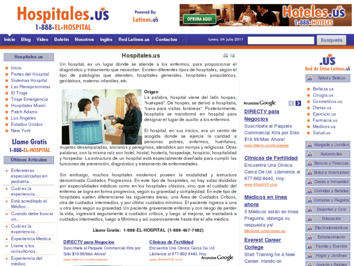 www.hospitales.us