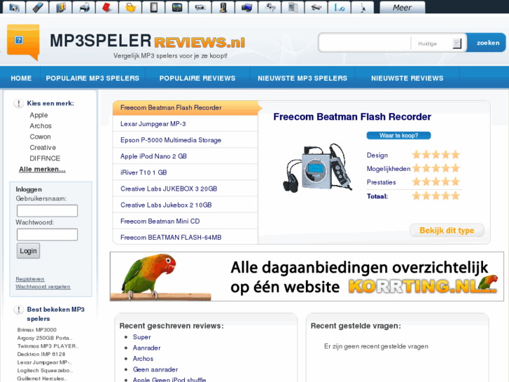 www.mp3spelerreviews.nl
