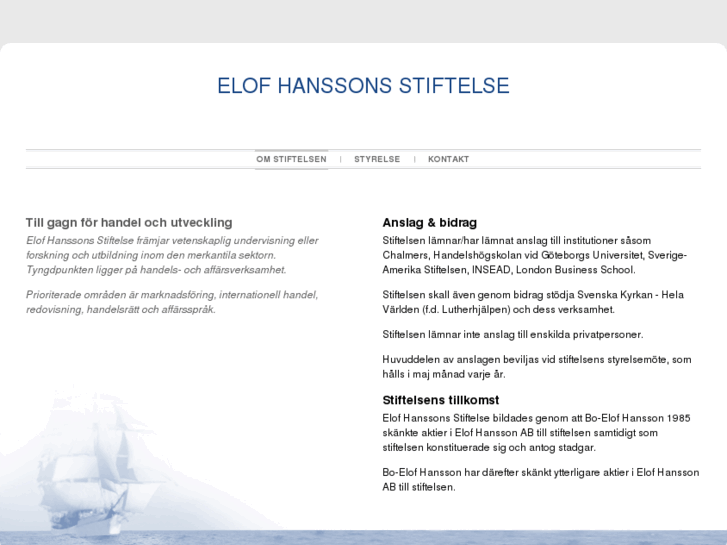 www.elofhanssonsstiftelse.com