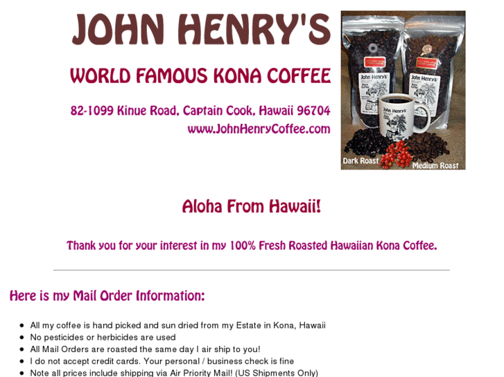 www.johnhenrycoffee.com