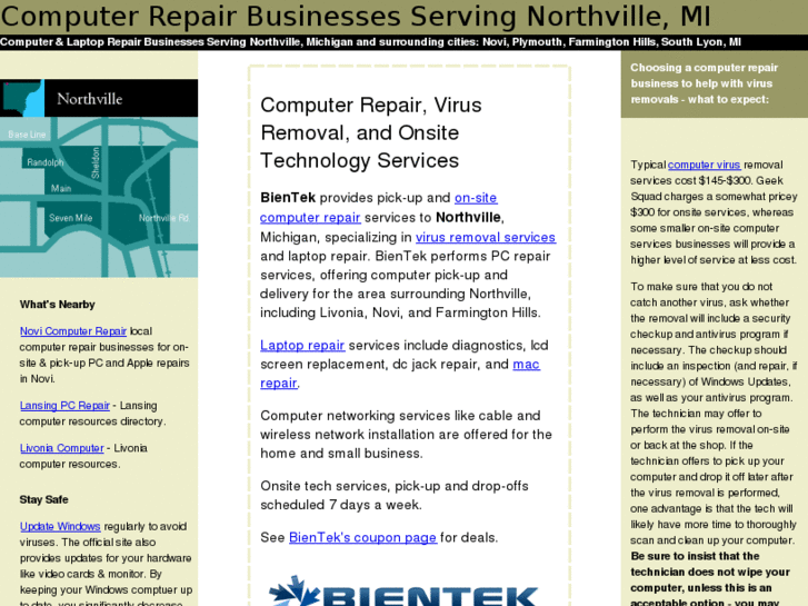 www.northvillecomputerrepair.com