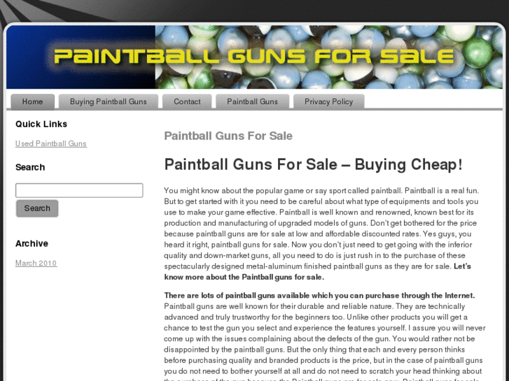 www.paintball-guns-for-sale.com