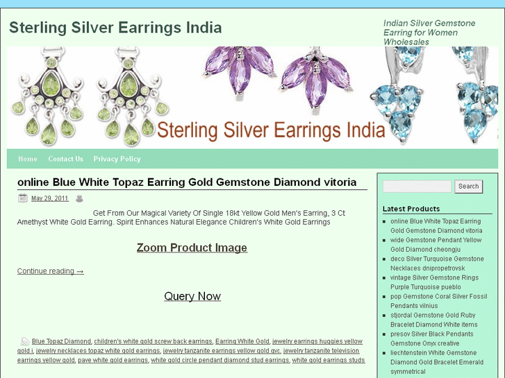 www.sterlingsilverearringsindia.com