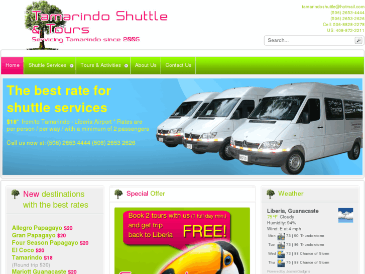 www.tamarindoshuttle.com