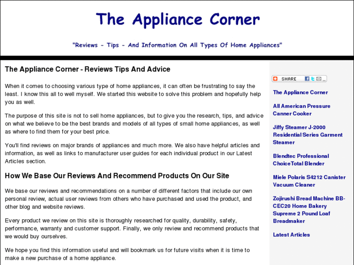 www.theappliancecorner.com