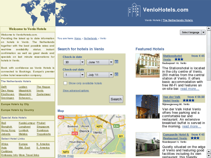 www.venlohotels.com