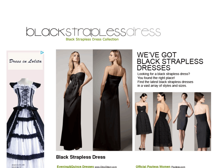 www.black-strapless-dress.net