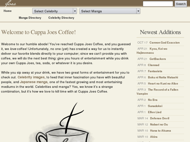 www.cuppajoescoffee.com