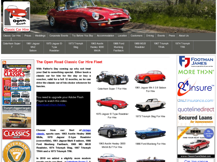 www.classic-car-hire.biz