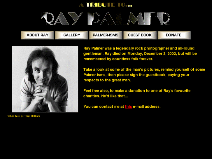 www.raypalmertribute.com