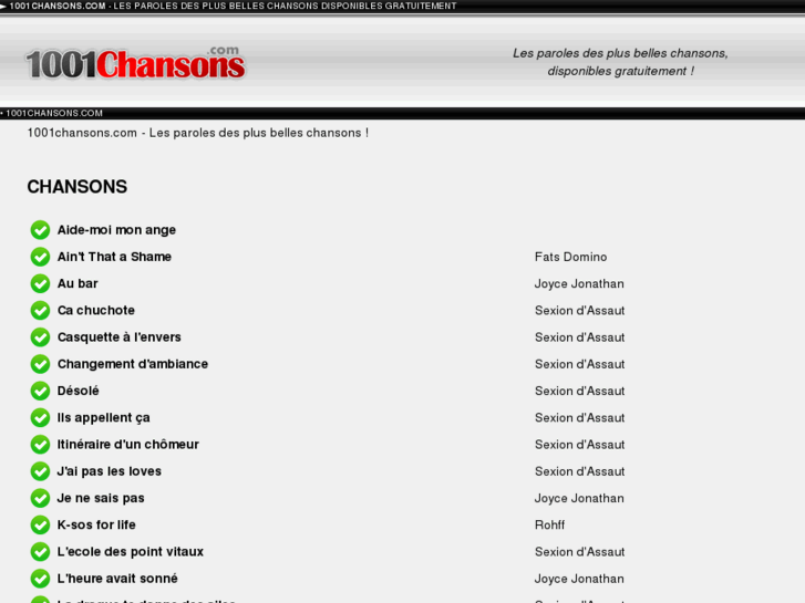 www.1001chansons.com