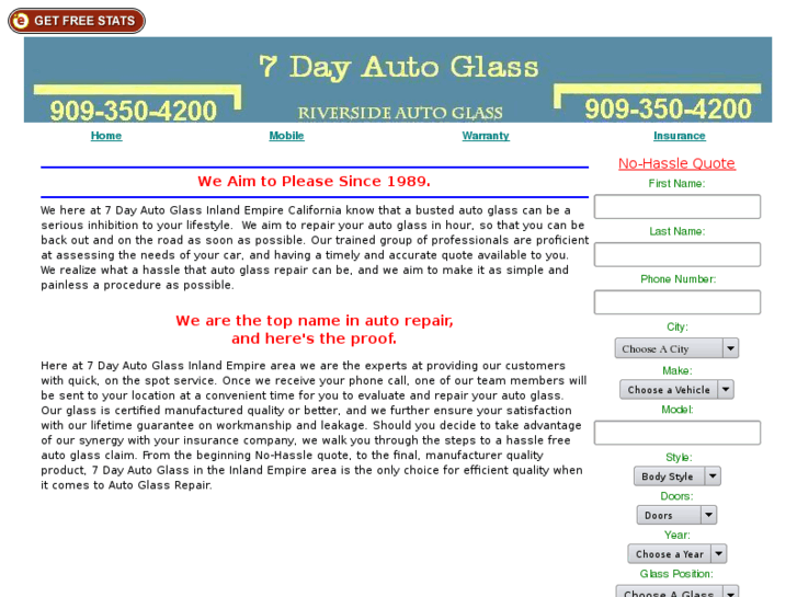 www.7daysaweekautoglass.com