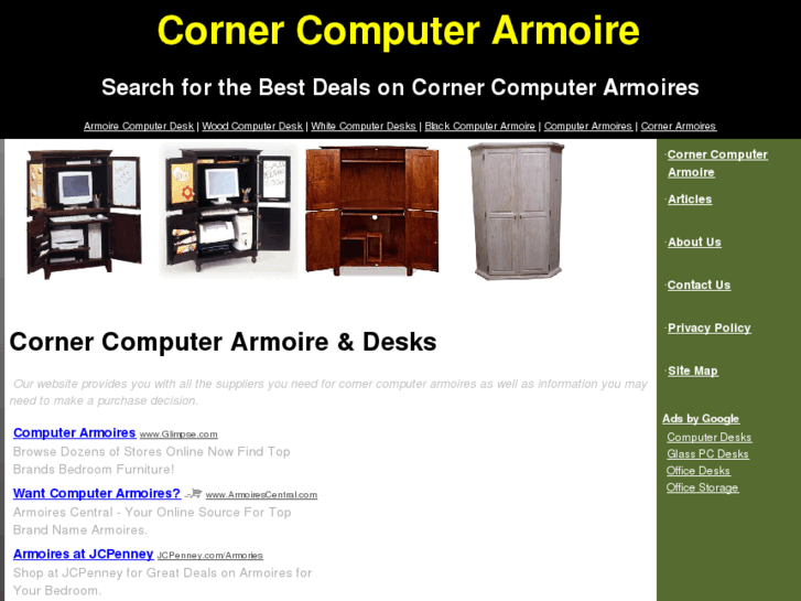 www.cornercomputerarmoiresite.com