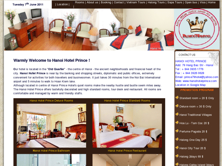 www.hanoihotelprince.com