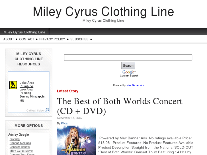 www.mileycyrusclothingline.com