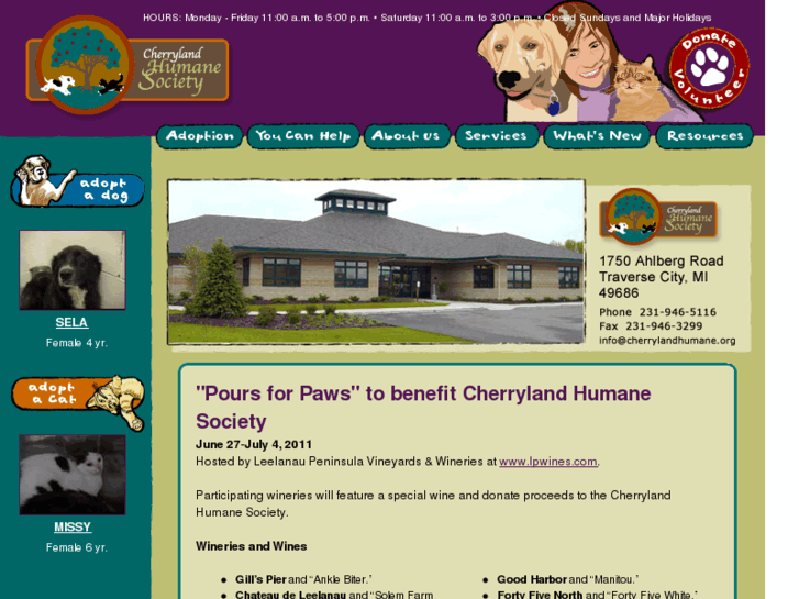 www.cherrylandhumane.com