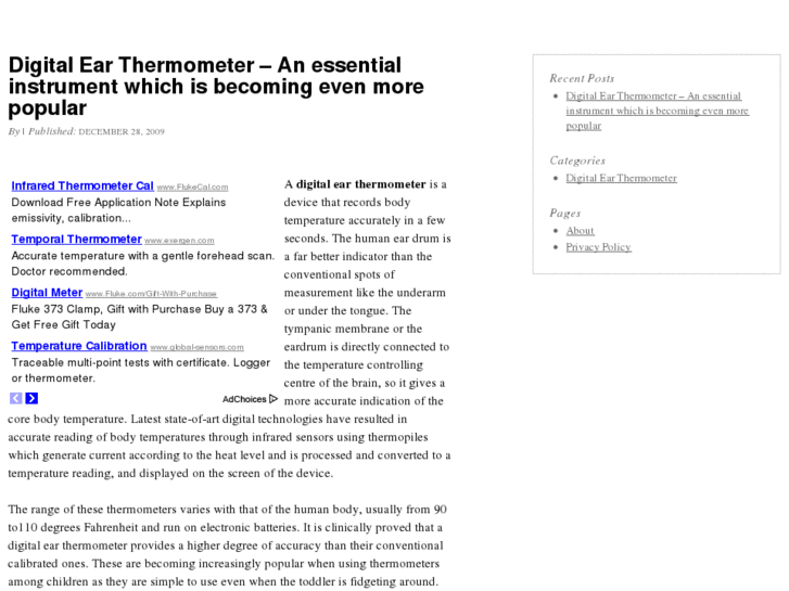 www.digitalearthermometer.org