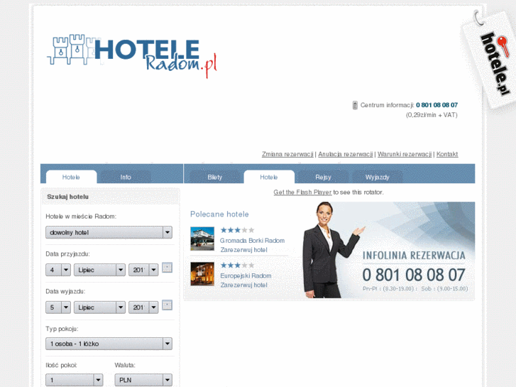 www.hoteleradom.pl