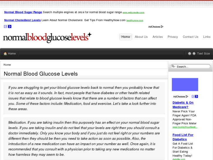 www.normalbloodglucoselevels.com