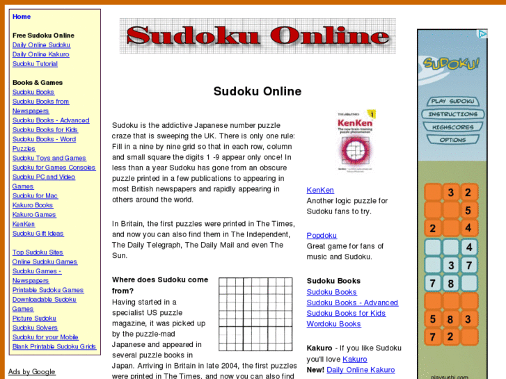 www.sudokuonline.co.uk