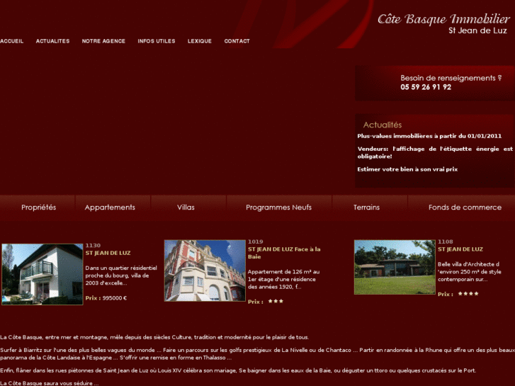 www.cotebasqueimmobilier.com