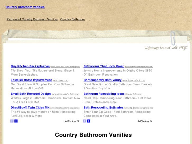 www.countrybathroomvanities.com