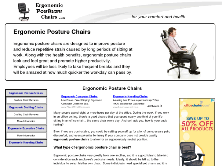 www.ergonomicposturechairs.com