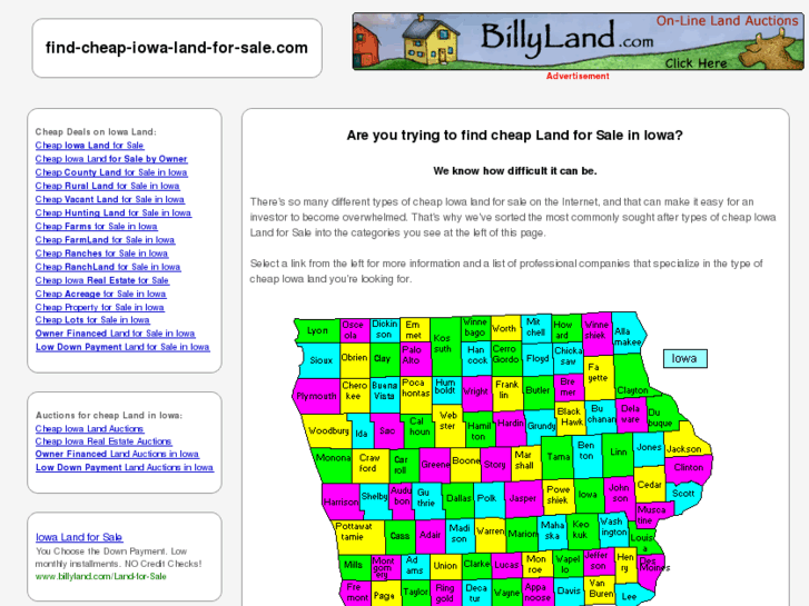 www.find-cheap-iowa-land-for-sale.com