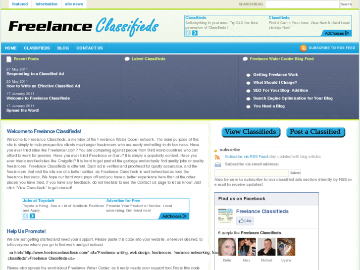 www.freelanceclassifieds.com