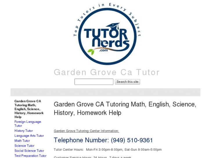 www.gardengrovetutor.com