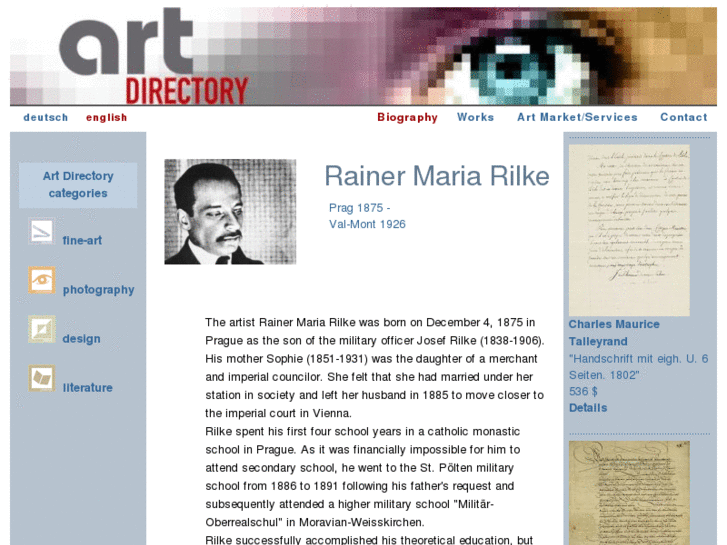 www.rainer-maria-rilke.com