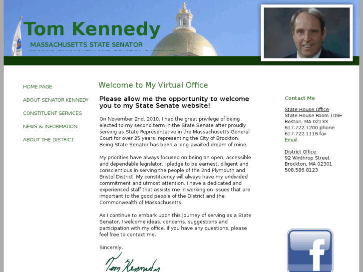 www.senatortomkennedy.com