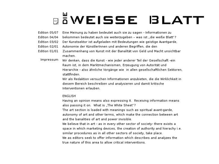 www.dieweisseblatt.org