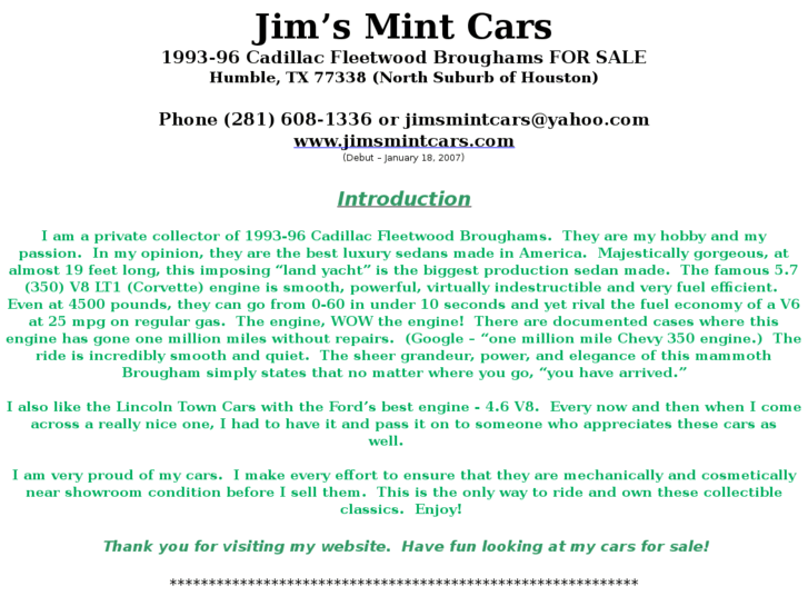 www.jimsmintcars.com