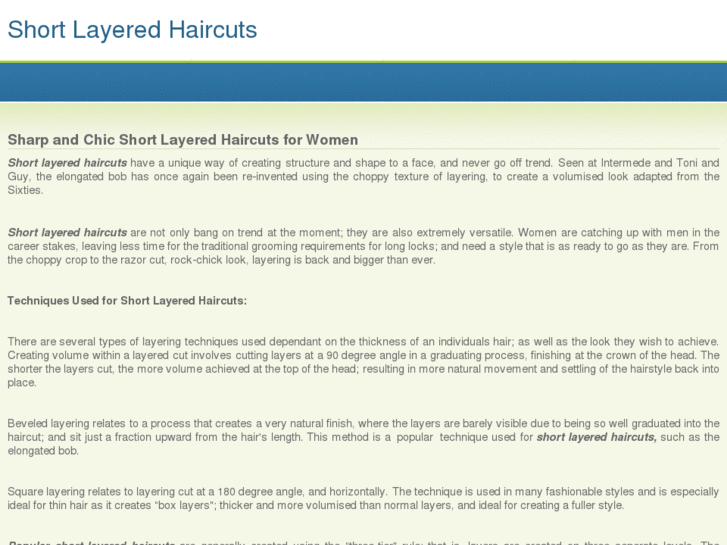 www.shortlayeredhaircuts.net