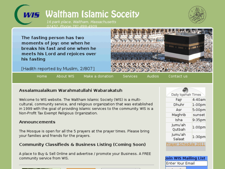 www.walthamislamicsociety.org