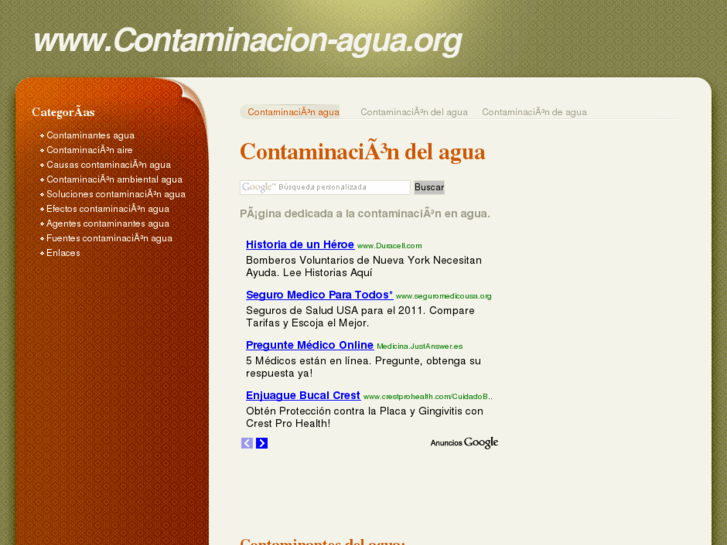 www.contaminacion-agua.org