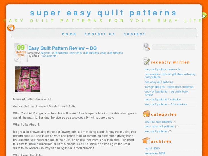 www.easyquiltpatterns.net